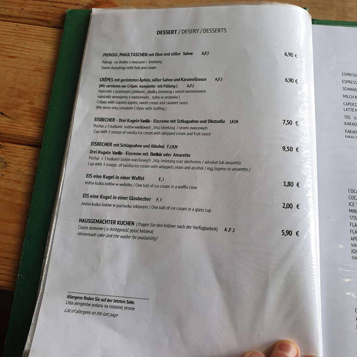 Speisekarte photo 4