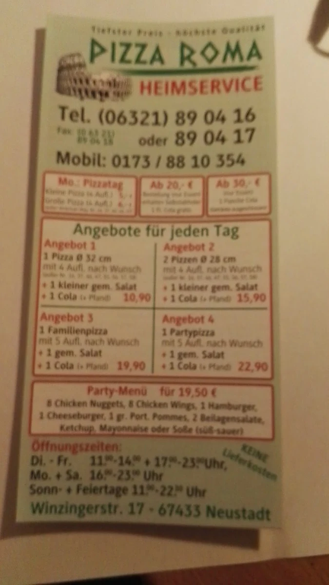 Speisekarte photo 2