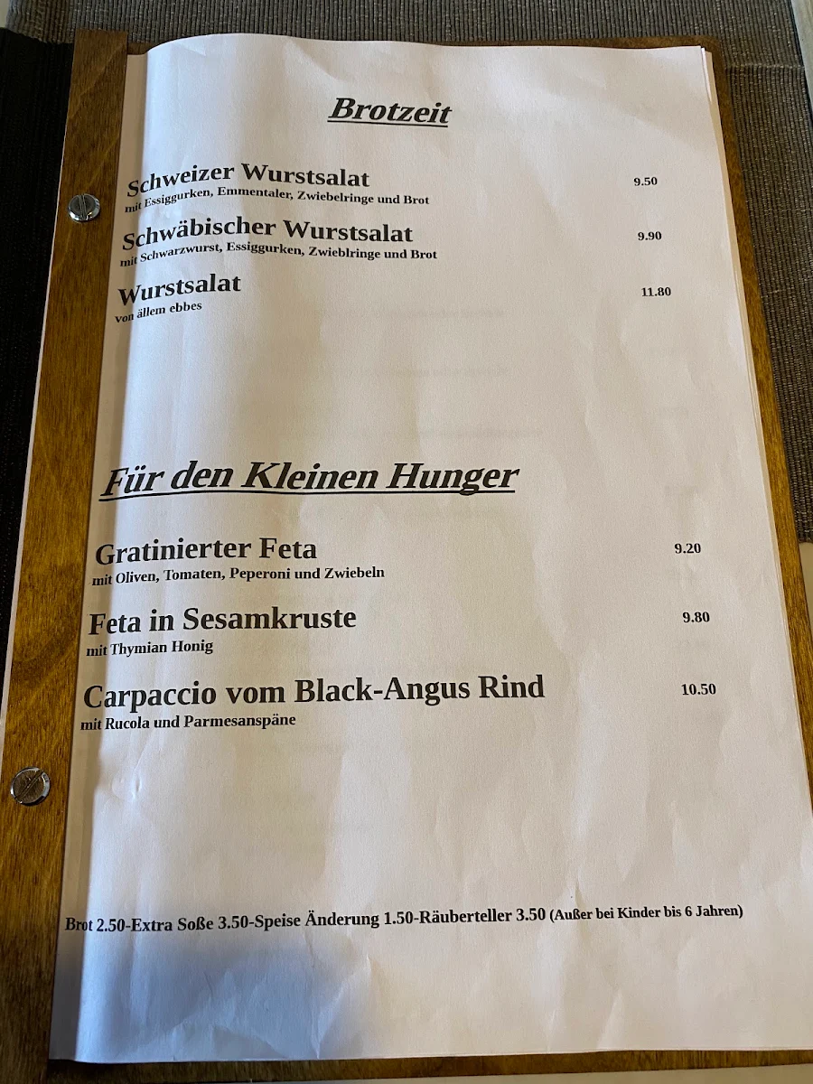 Speisekarte photo 6