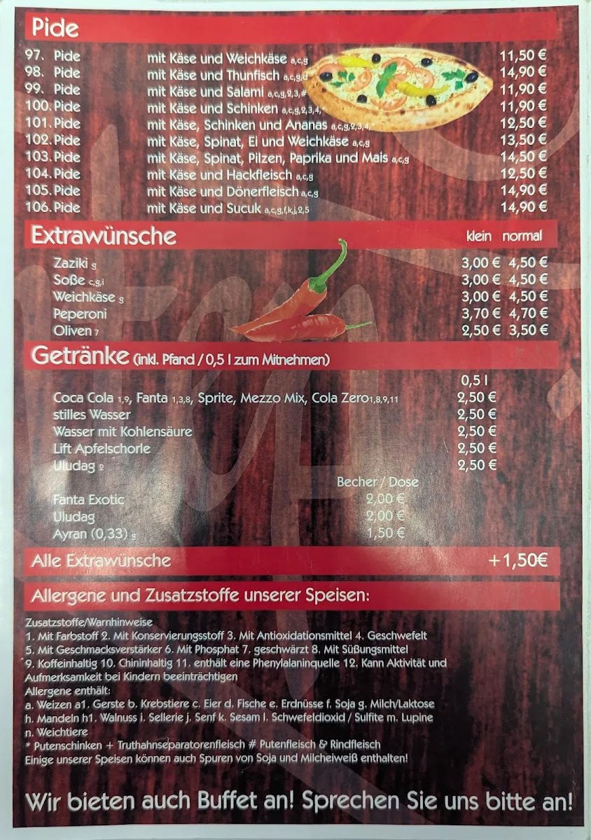 Speisekarte photo 2