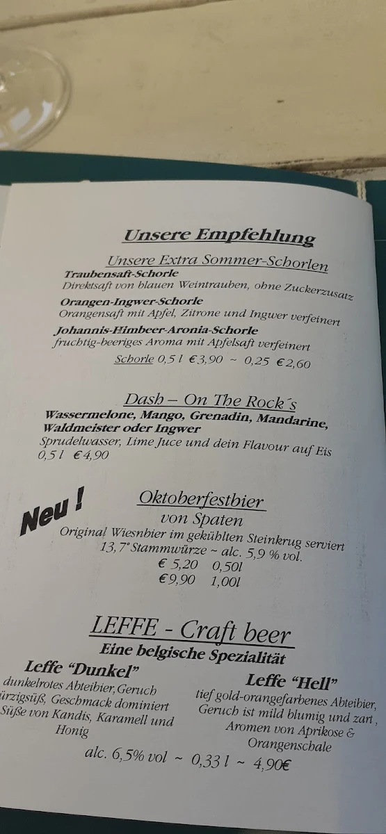 Speisekarte photo 5