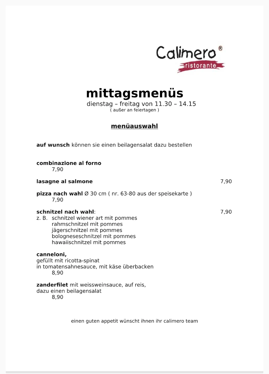 Speisekarte photo 5