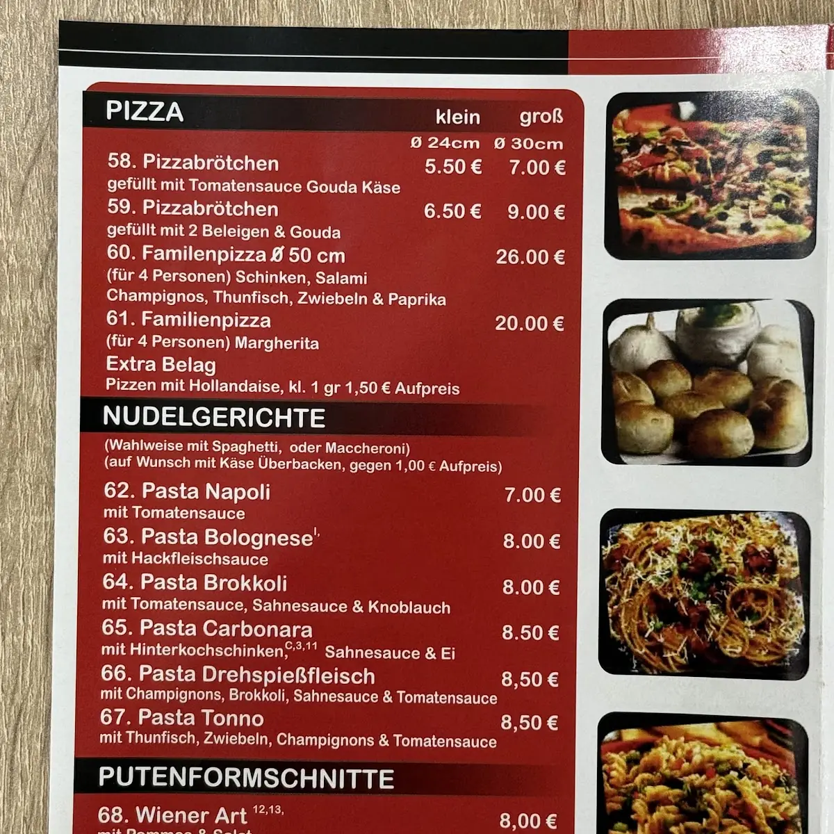 Speisekarte photo 9