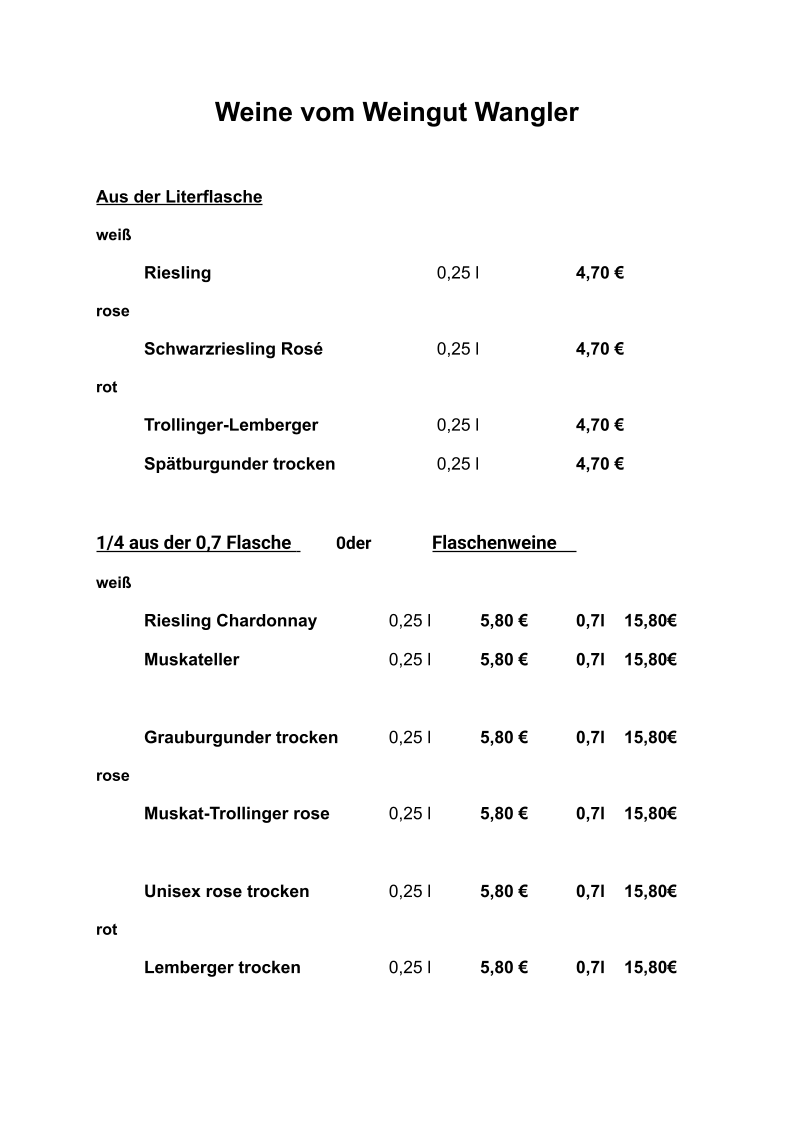 Speisekarte photo 6