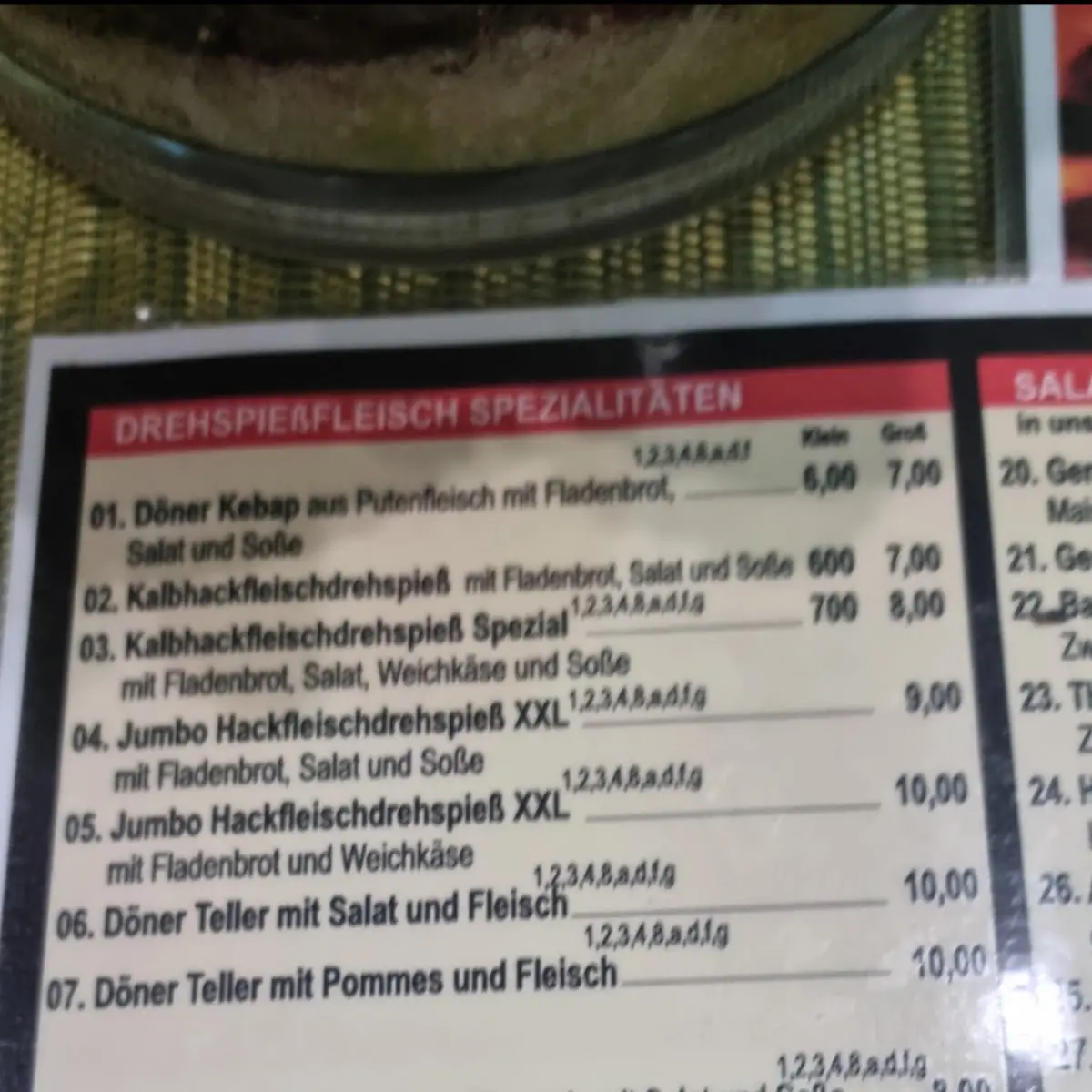 Speisekarte photo 3