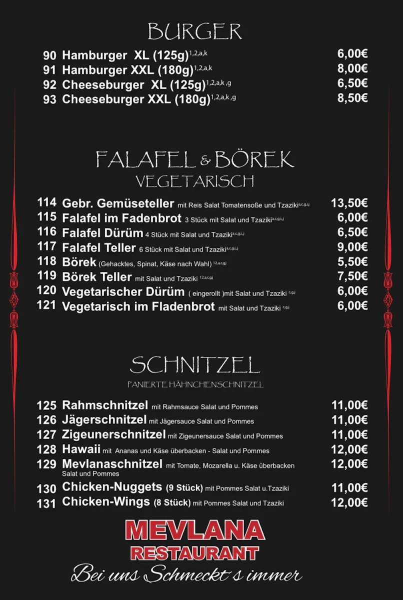 Speisekarte photo 5