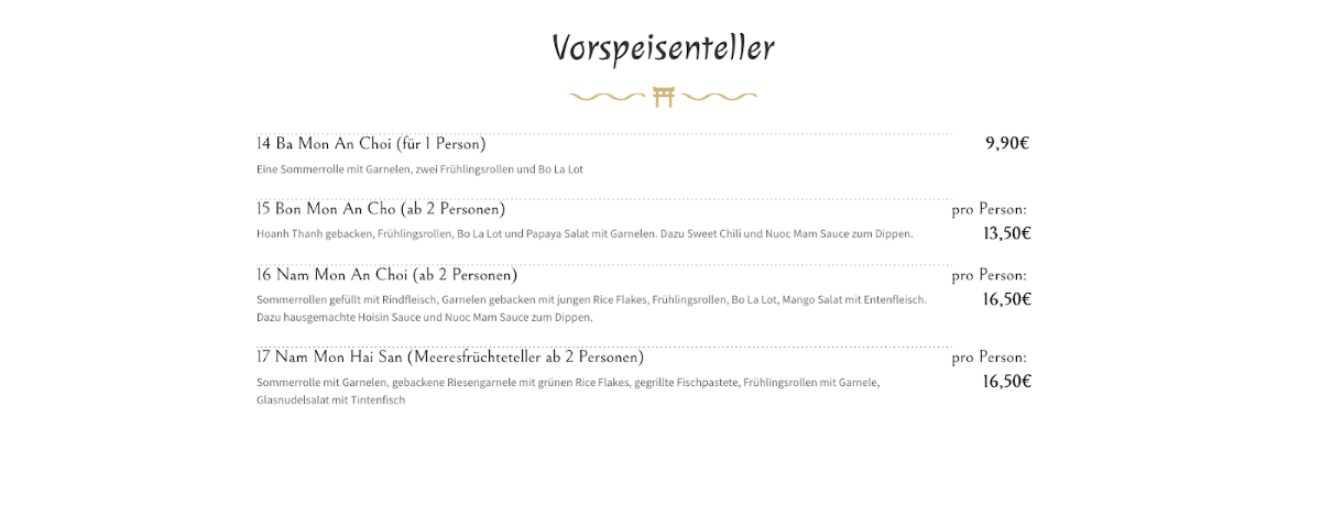 Speisekarte photo 10