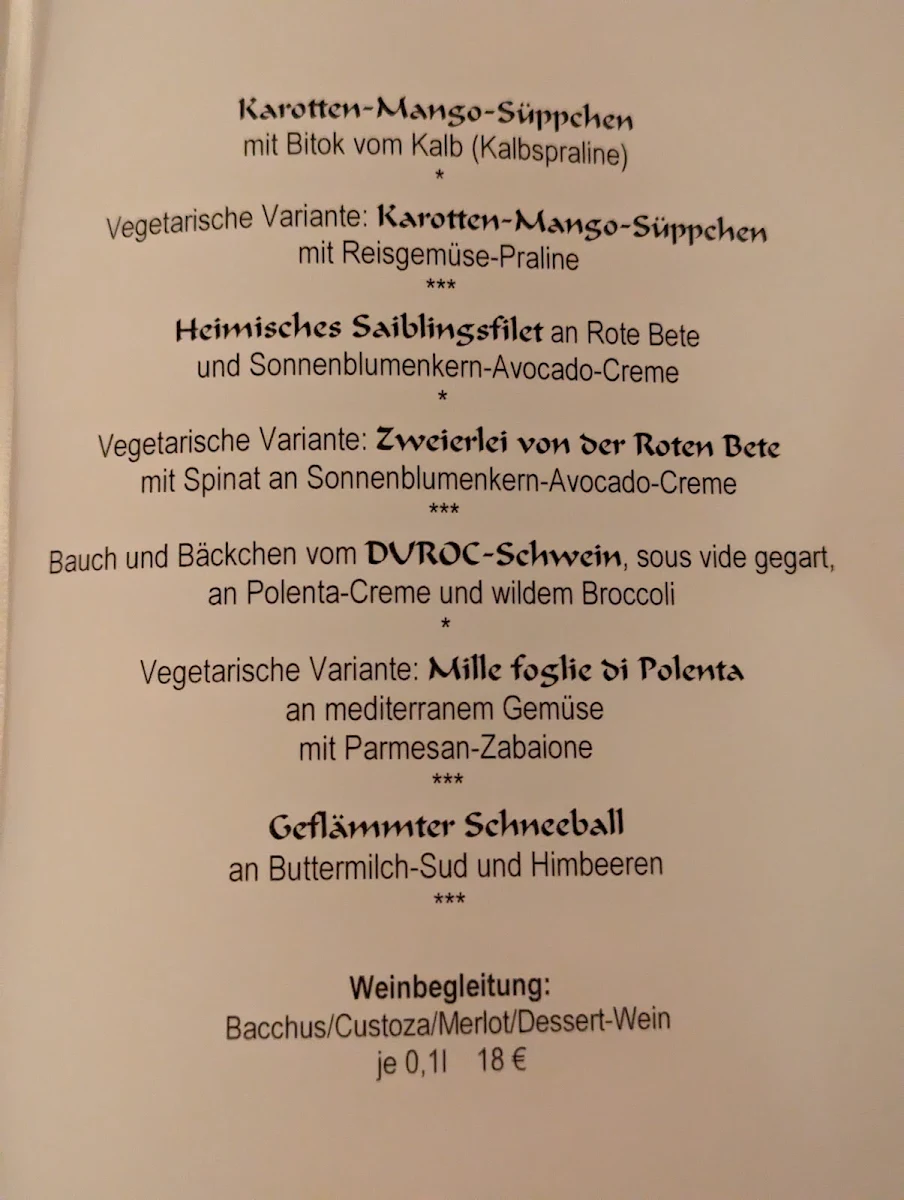 Speisekarte photo 1