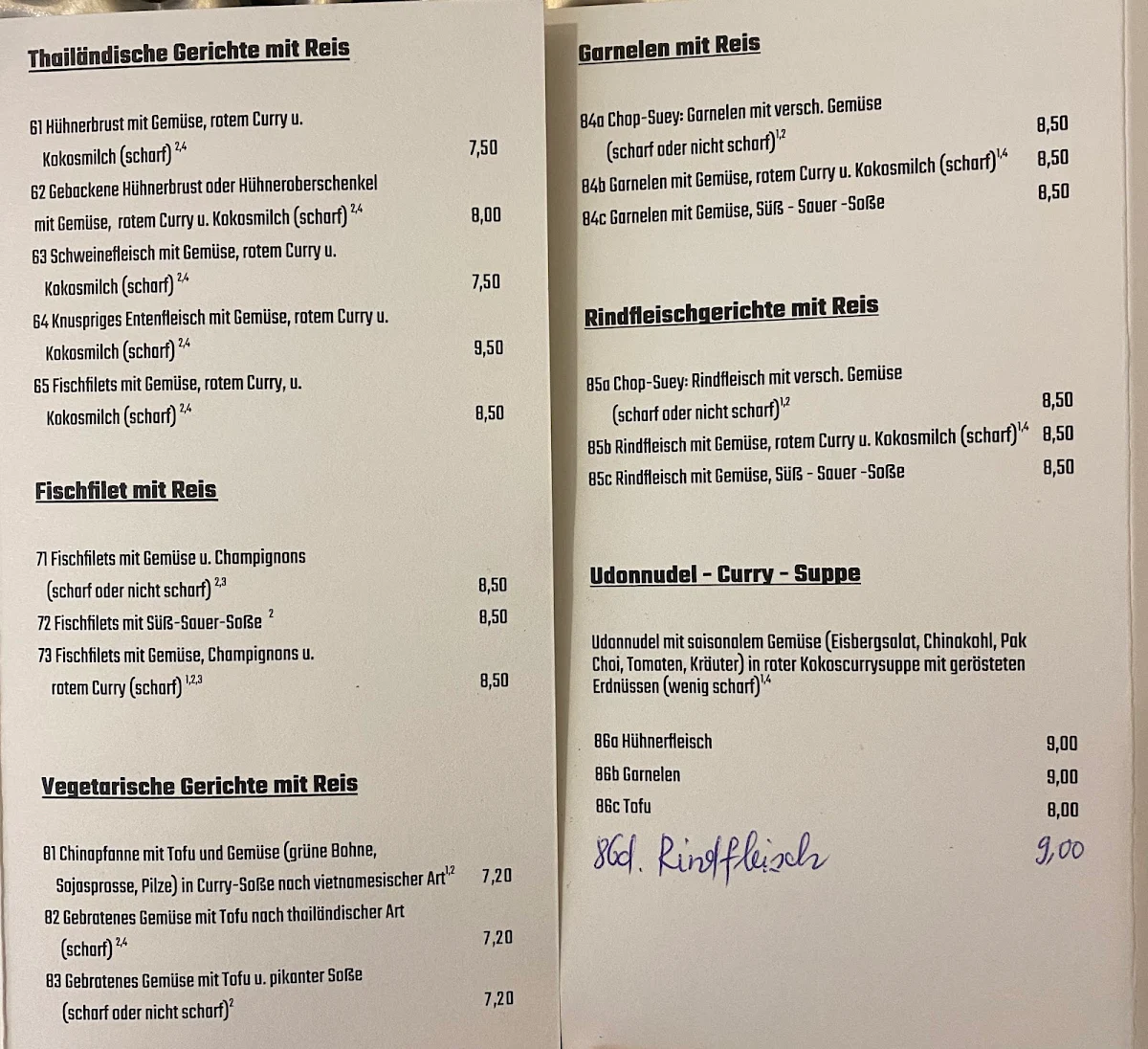 Speisekarte photo 1