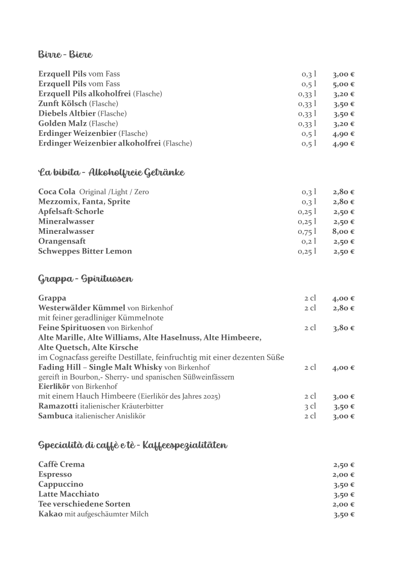 Speisekarte photo 1