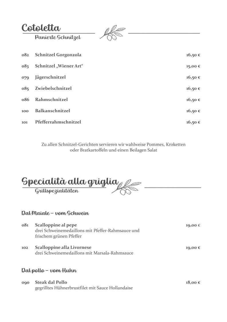 Speisekarte photo 4