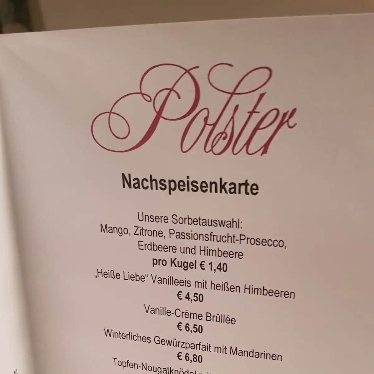 Speisekarte photo 10