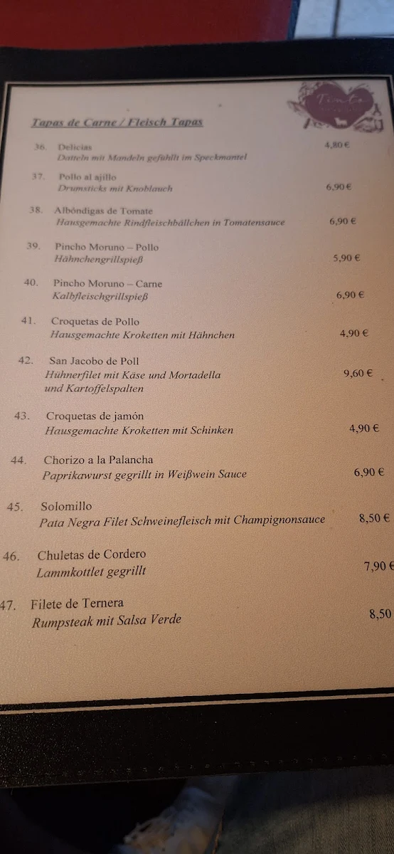 Speisekarte photo 2