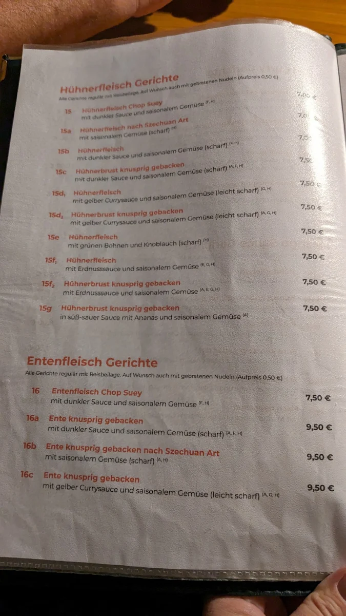 Speisekarte photo 2