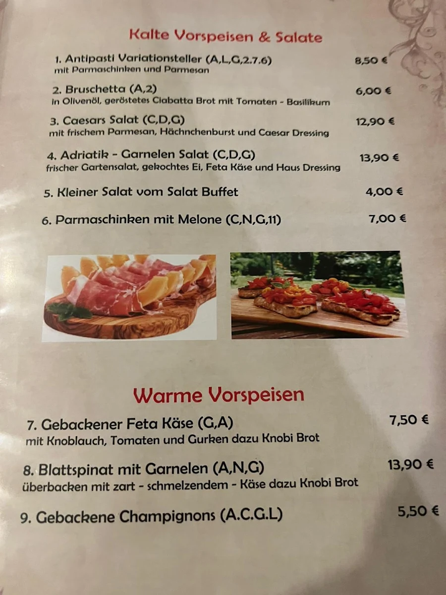Speisekarte photo 1