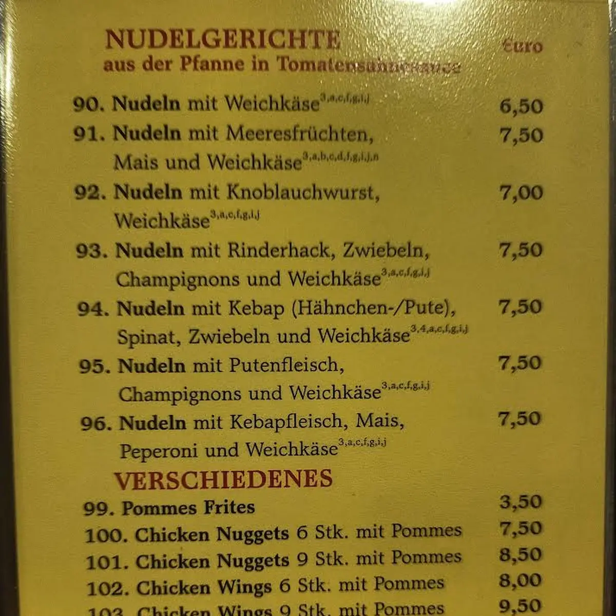 Speisekarte photo 2
