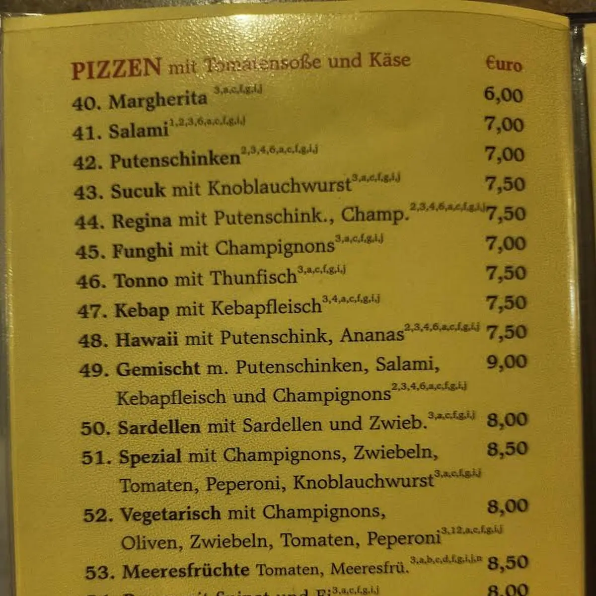 Speisekarte photo 5