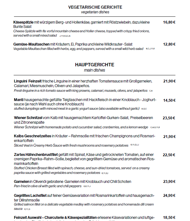 Speisekarte photo 3