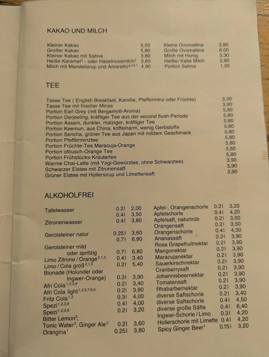 Speisekarte photo 1