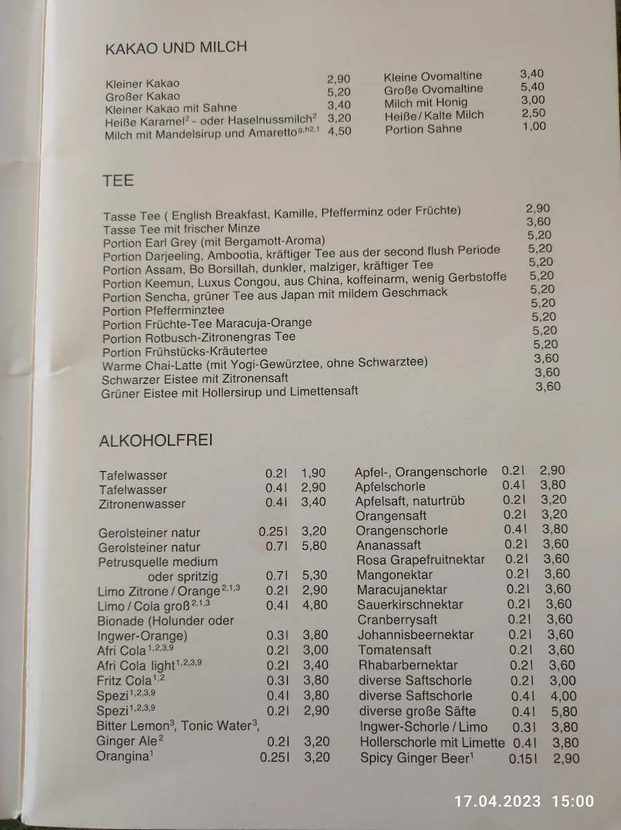 Speisekarte photo 2