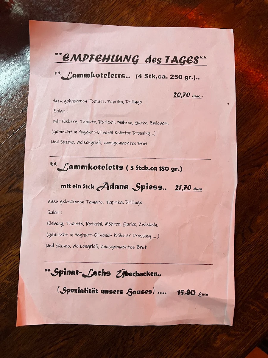 Speisekarte photo 4