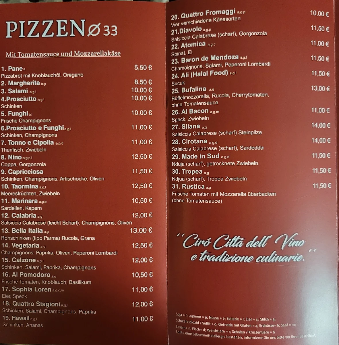 Speisekarte photo 1