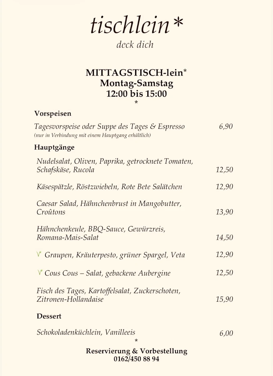 Speisekarte photo 1