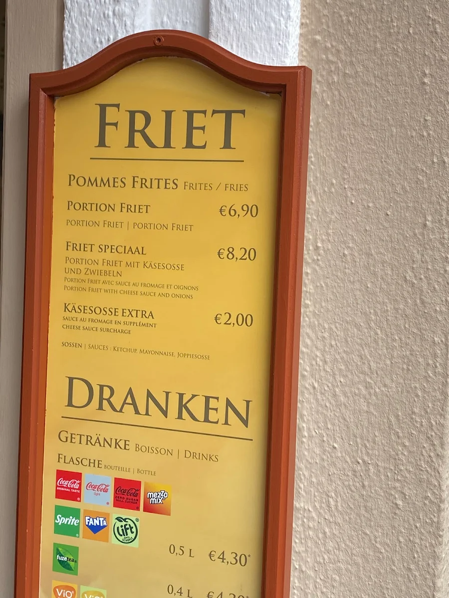 Speisekarte, Friethuys