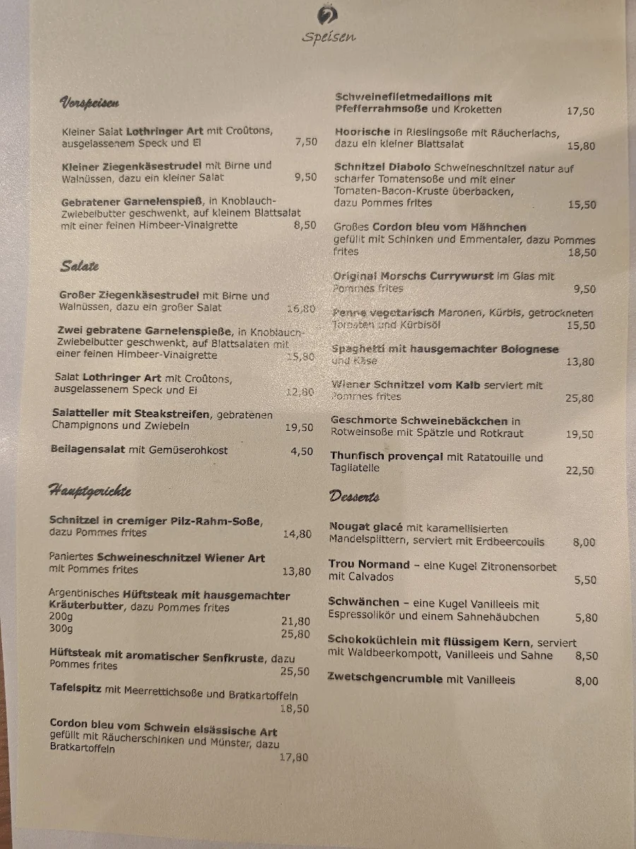 Speisekarte photo 1