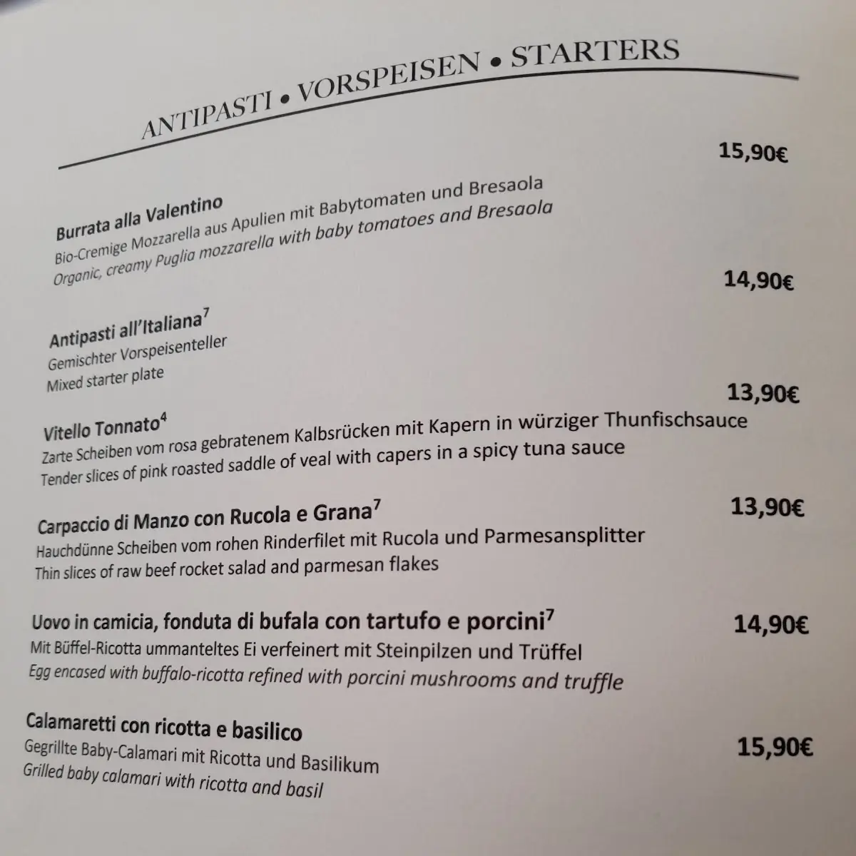 Speisekarte photo 10