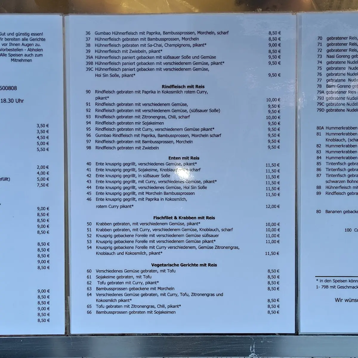 Speisekarte photo 2