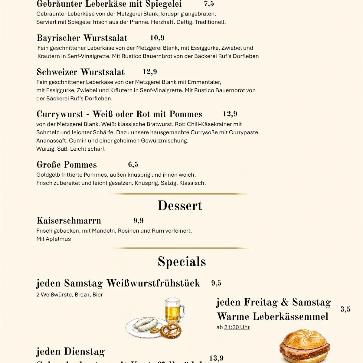 Speisekarte photo 2