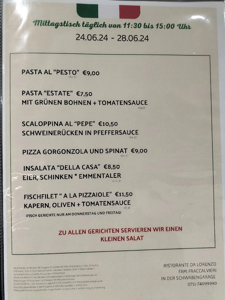 Speisekarte photo 2