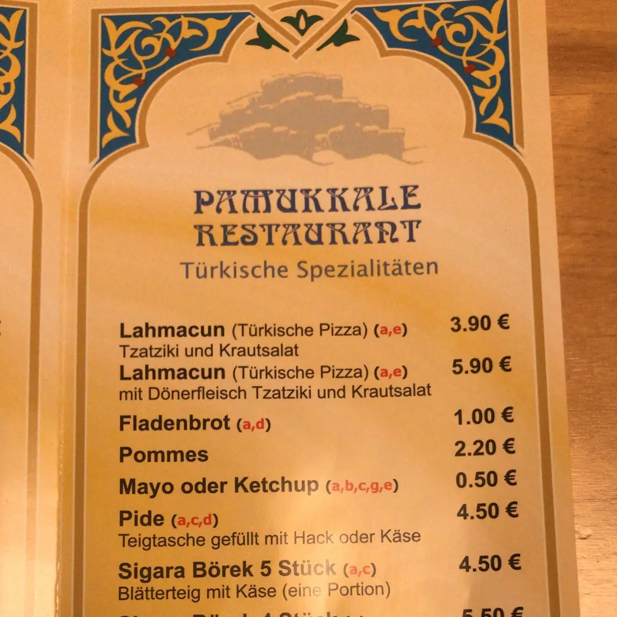 Speisekarte photo 1