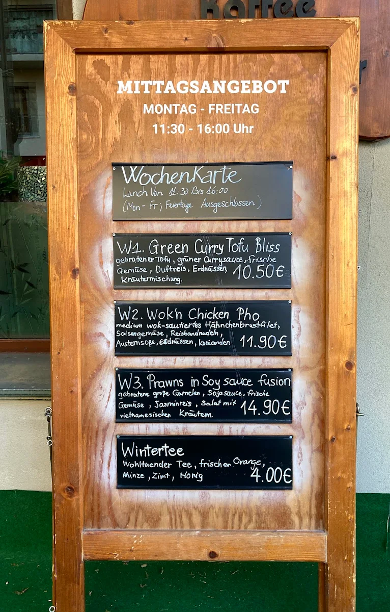 Speisekarte, Nam Y Restaurant