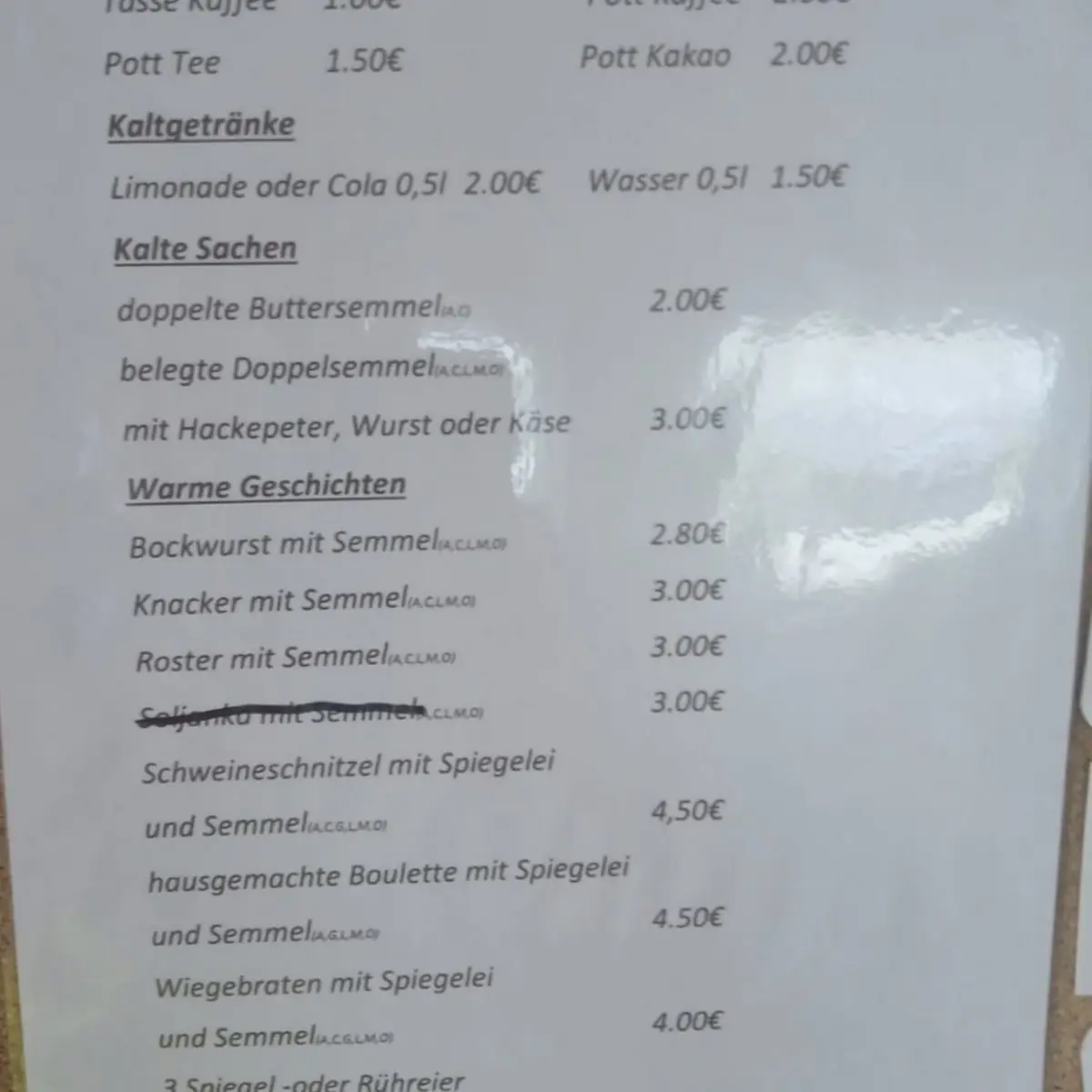Speisekarte photo 1