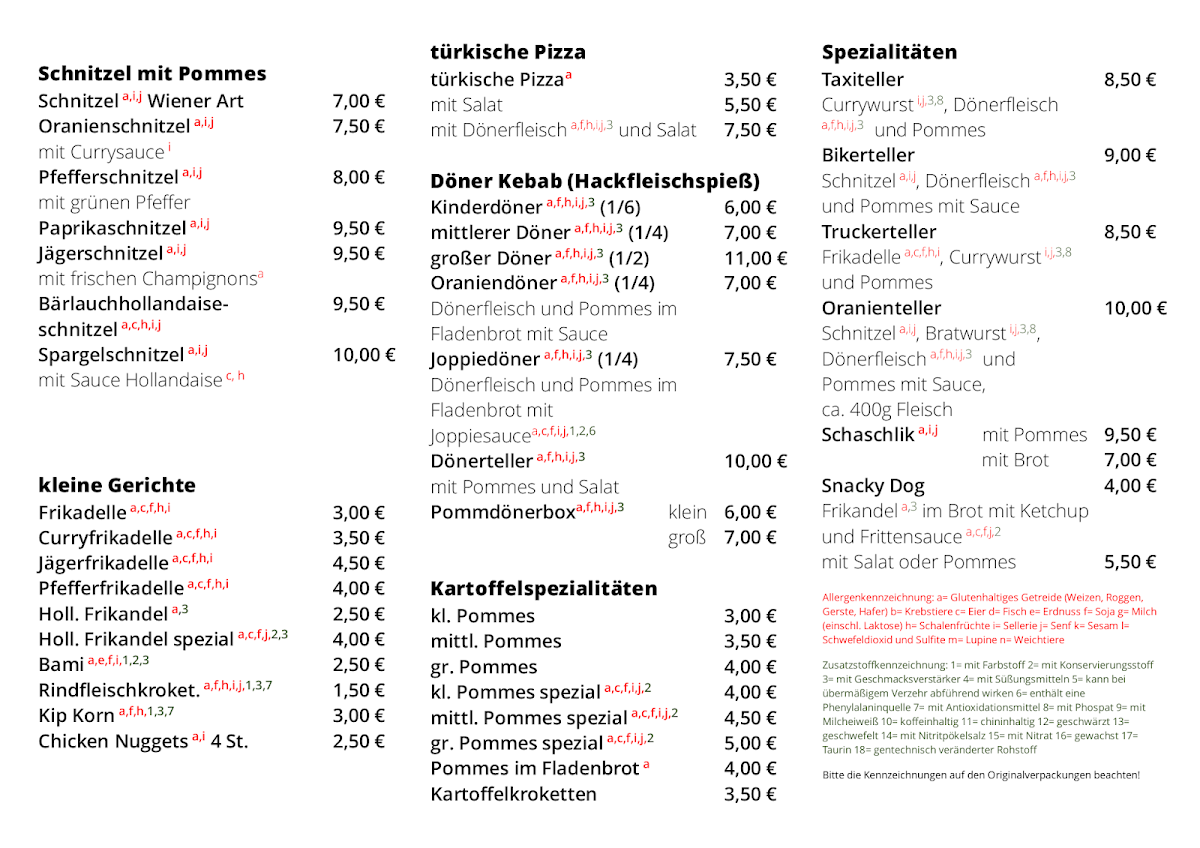 Speisekarte photo 1