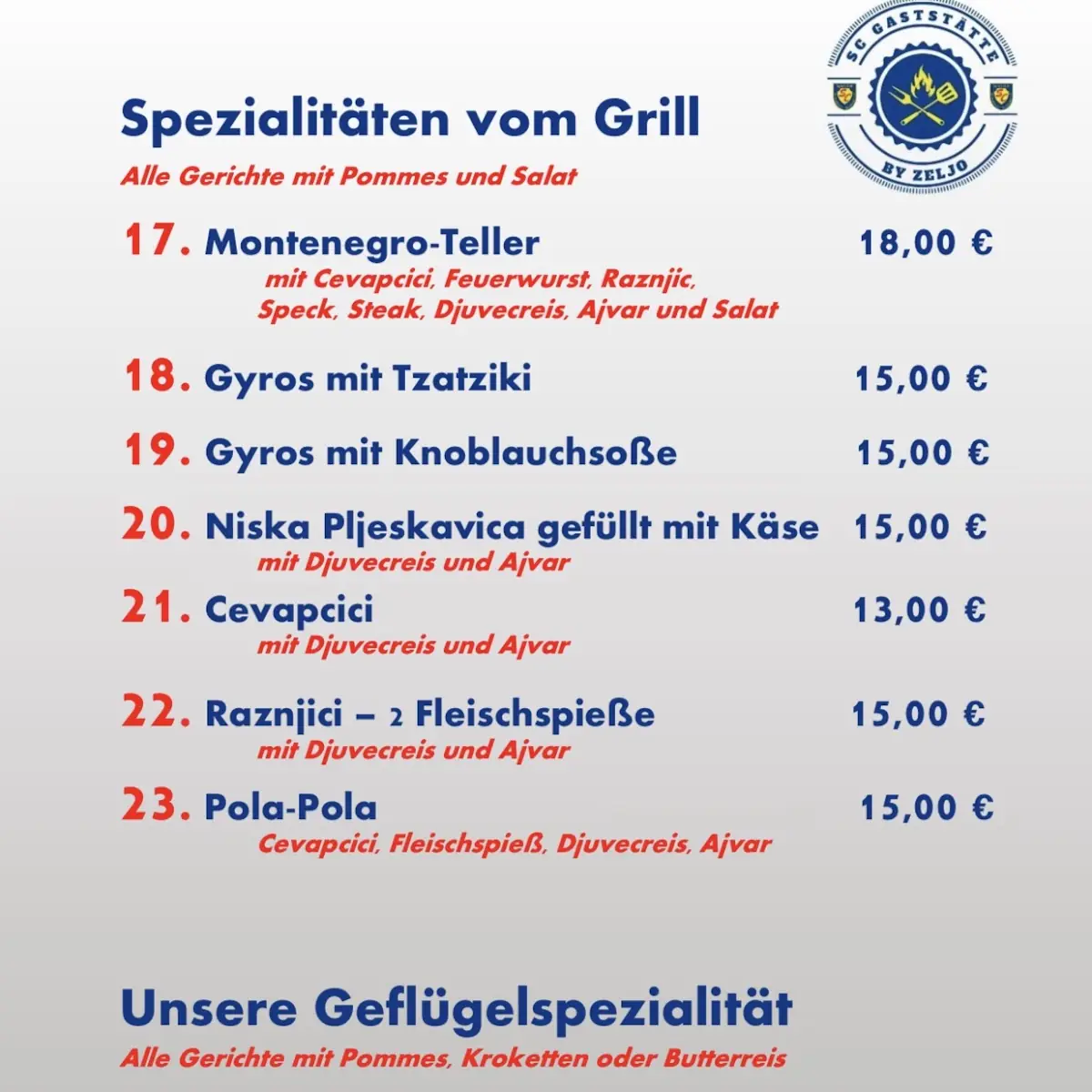 Speisekarte photo 2
