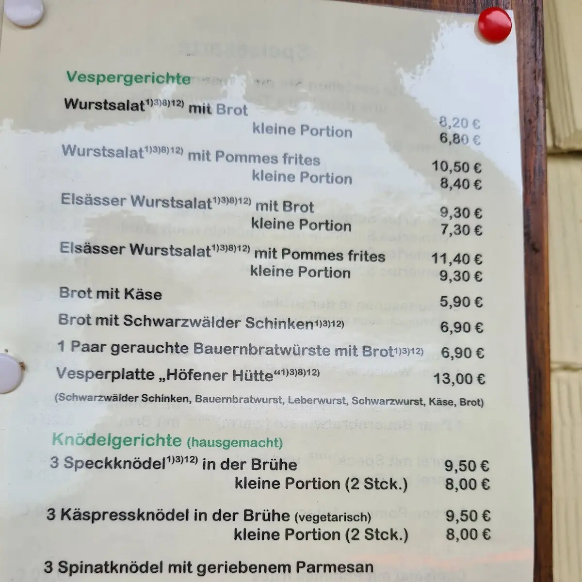 Speisekarte photo 3