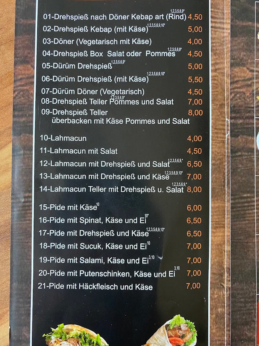 Speisekarte photo 2