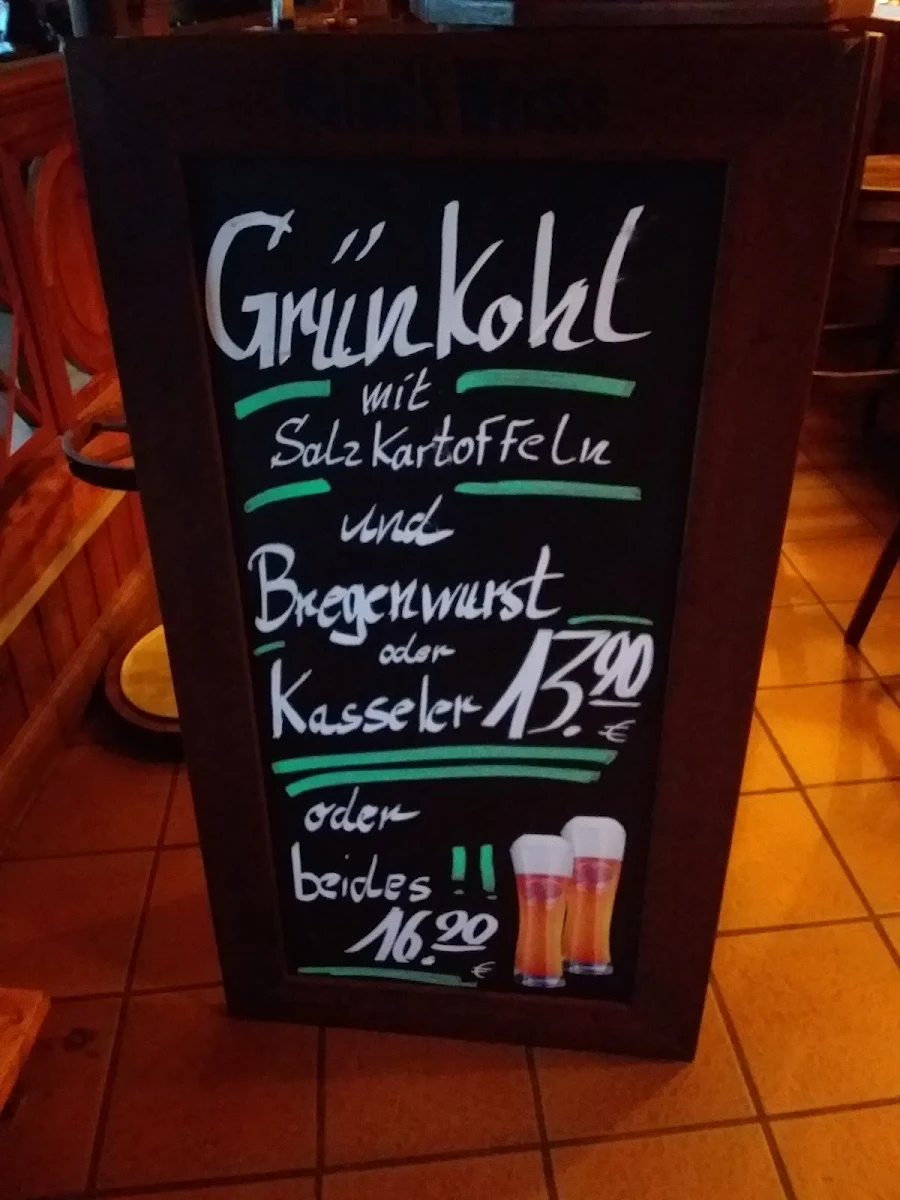 Speisekarte, Steffis Brauhaus