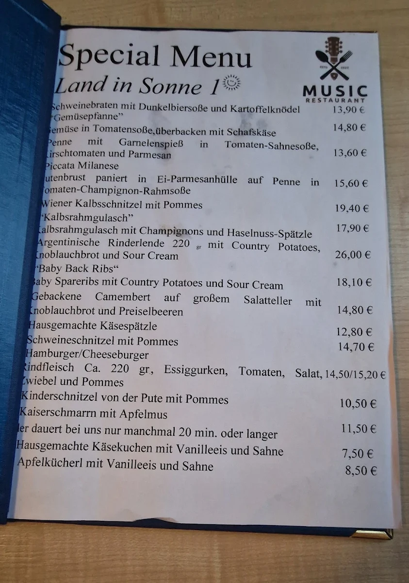 Speisekarte photo 3