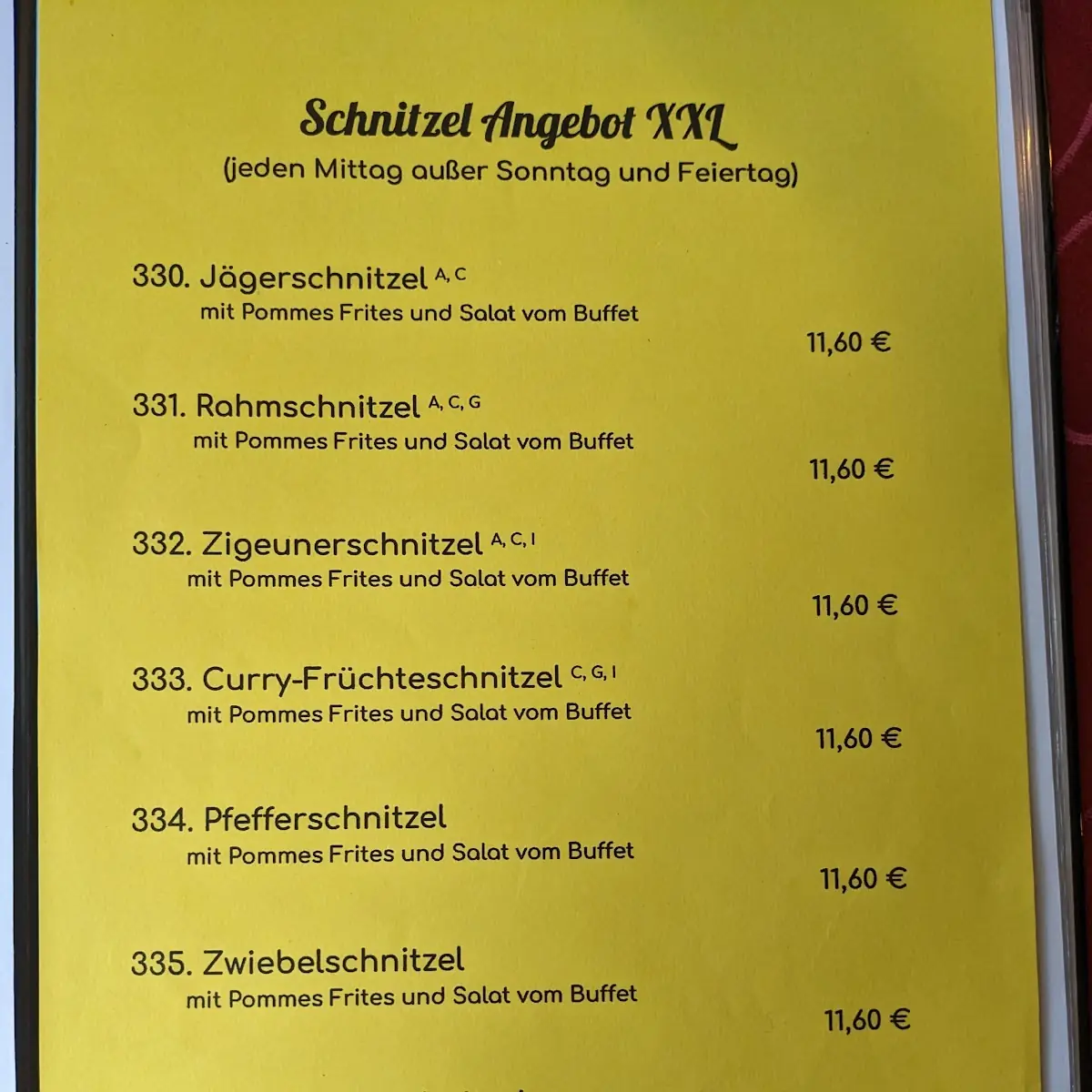 Speisekarte photo 3