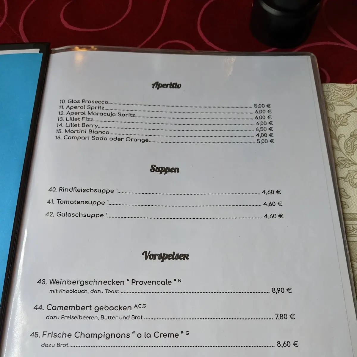Speisekarte photo 5