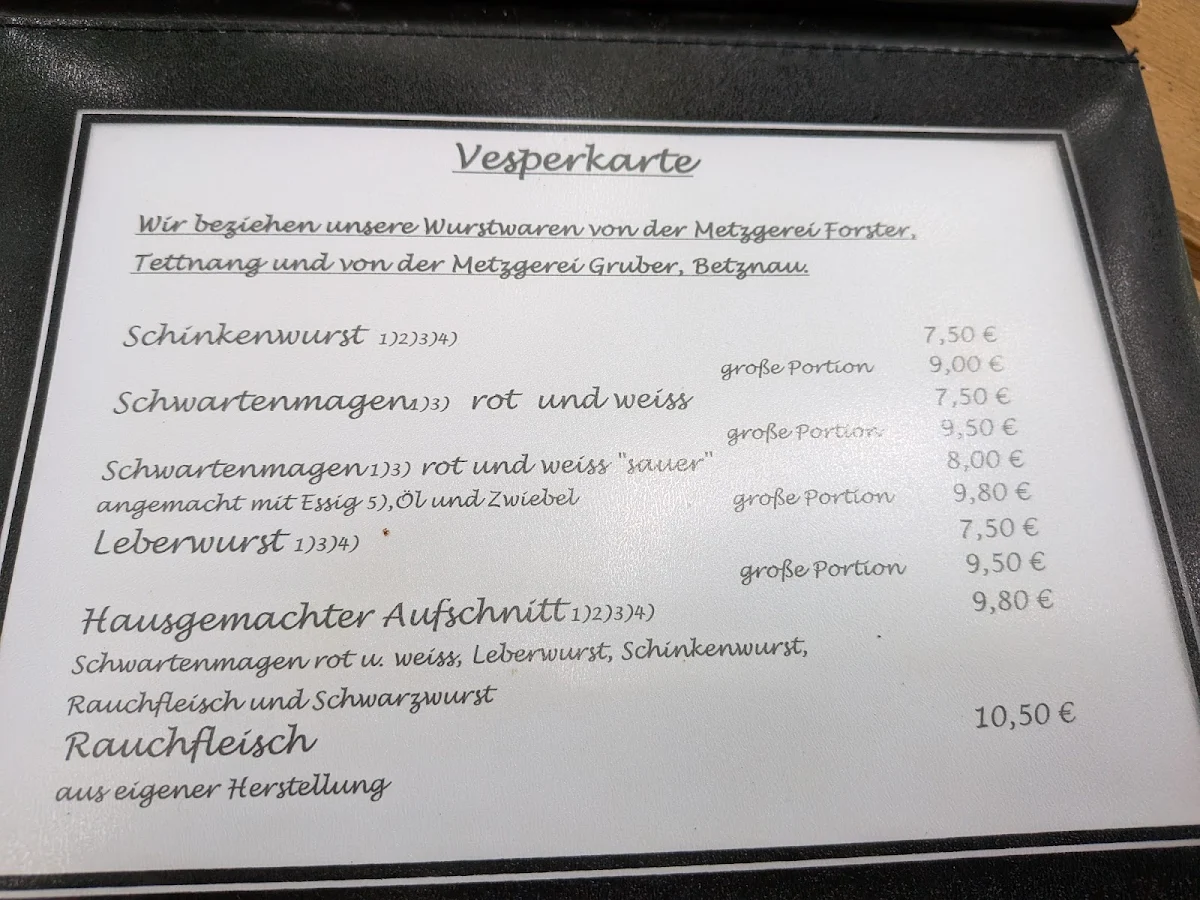 Speisekarte photo 2