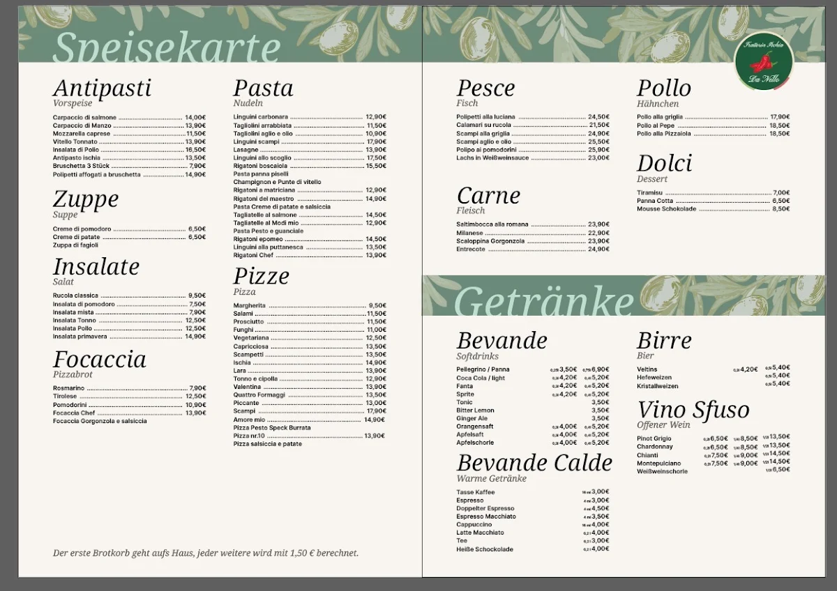 Speisekarte photo 1