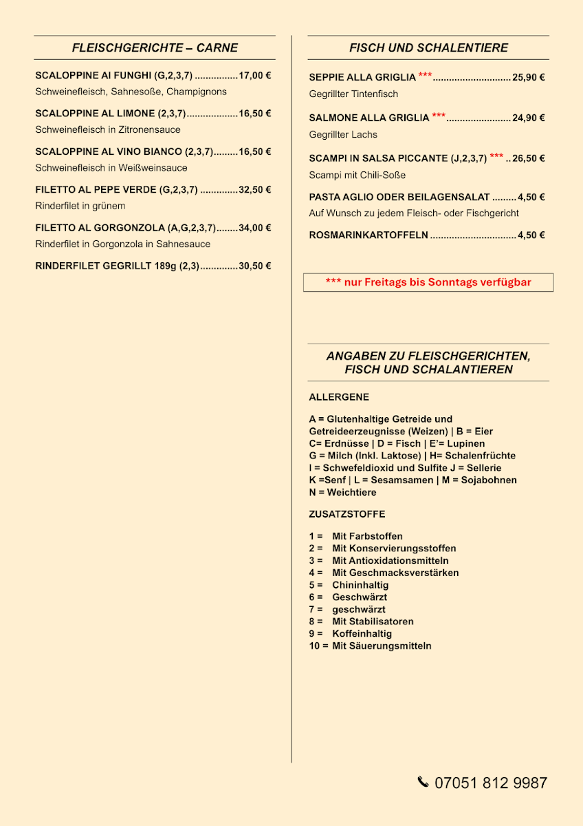 Speisekarte photo 3