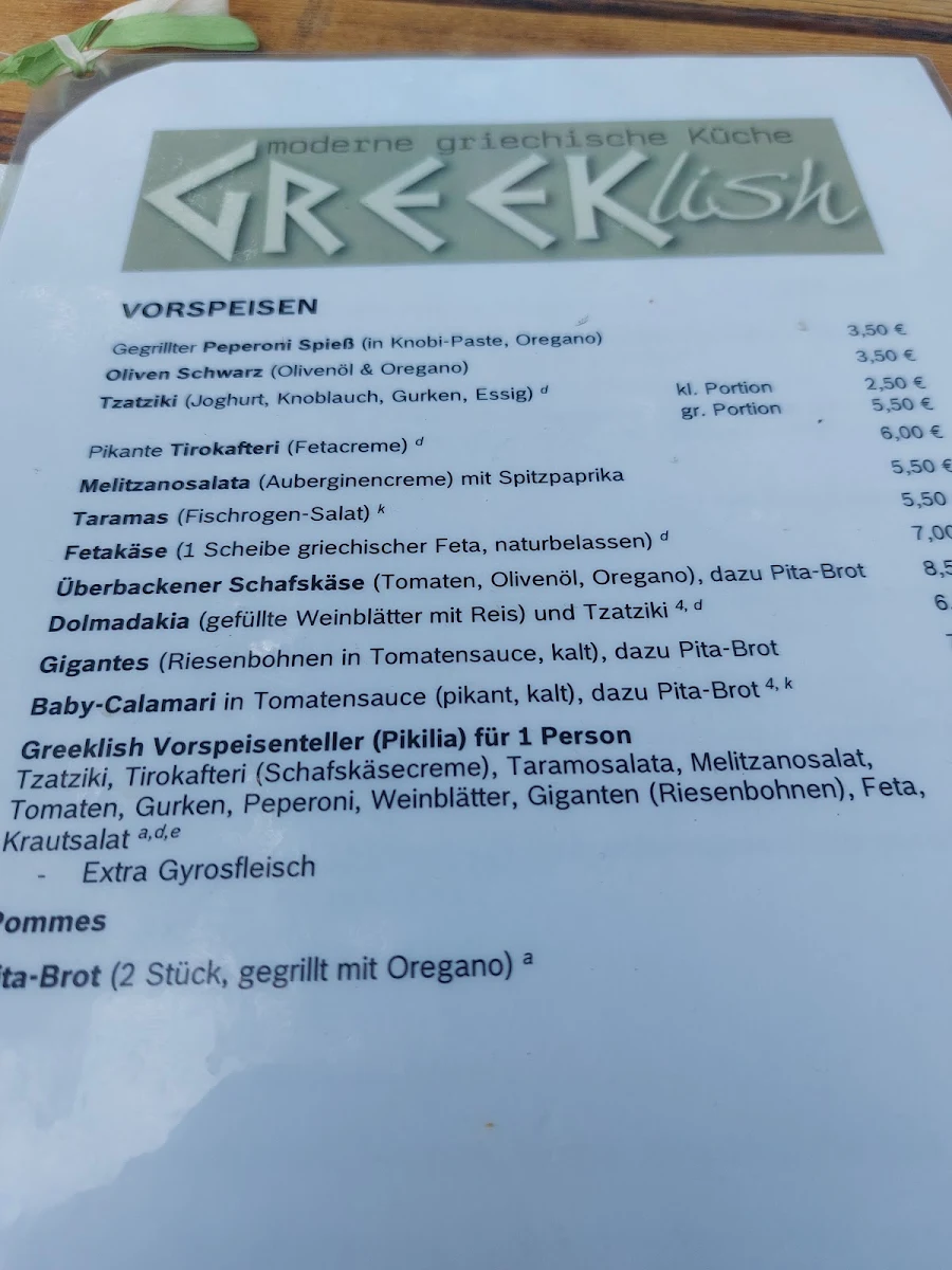 Speisekarte photo 2