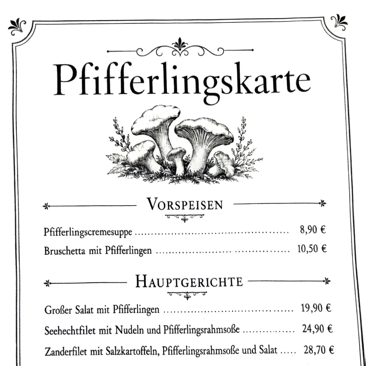 Speisekarte photo 2