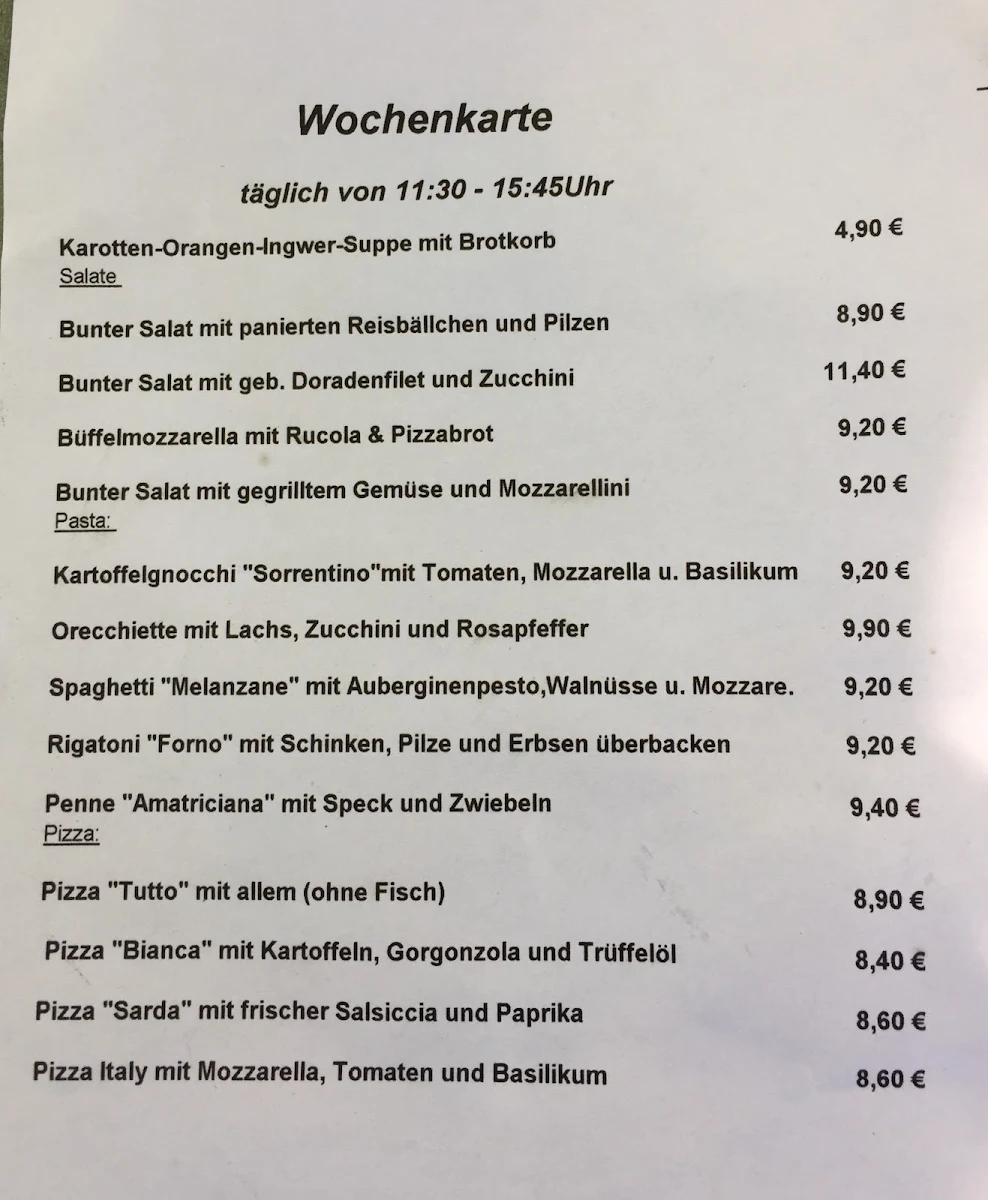 Speisekarte photo 4
